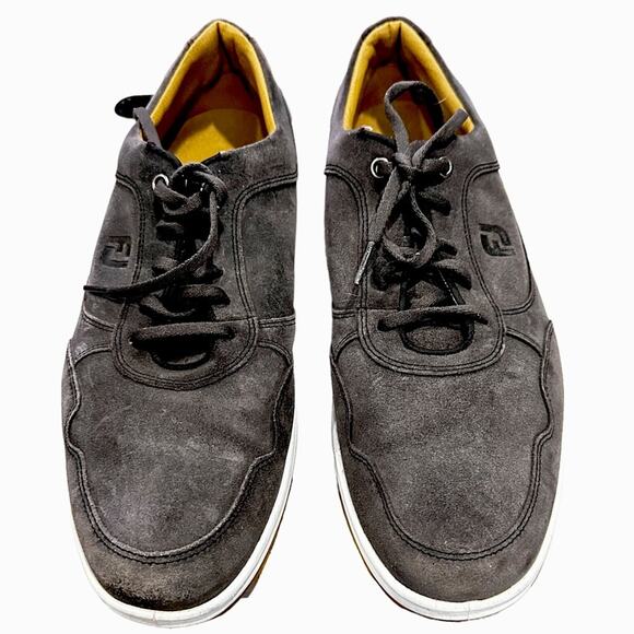 Foot joy men’s suede dark gray casual golf shoe size 11 lace up. 54513 - Picture 3 of 9
